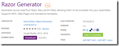 Razor-Generator-Extension